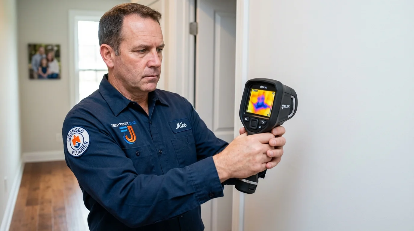 Thermal imaging leak detection by Johns Plumbing LLC in Wales
